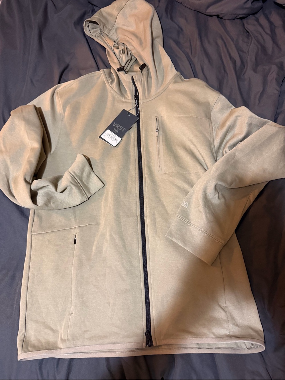 Vrst taupe jacket mens sz s nwt